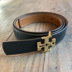 Reversible Black and Brown Tory Burch Belt